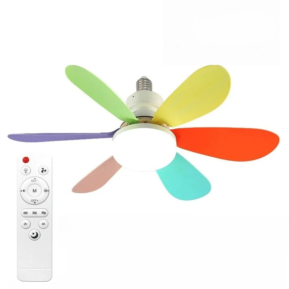 E27 with Remote LED 30W Ceiling Fan Light Dimming Function Suitable for Living Room Study and Home Use 85-265V