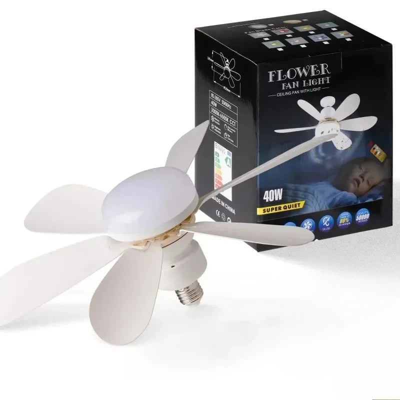 E27 with Remote LED 30W Ceiling Fan Light Dimming Function Suitable for Living Room Study and Home Use 85-265V